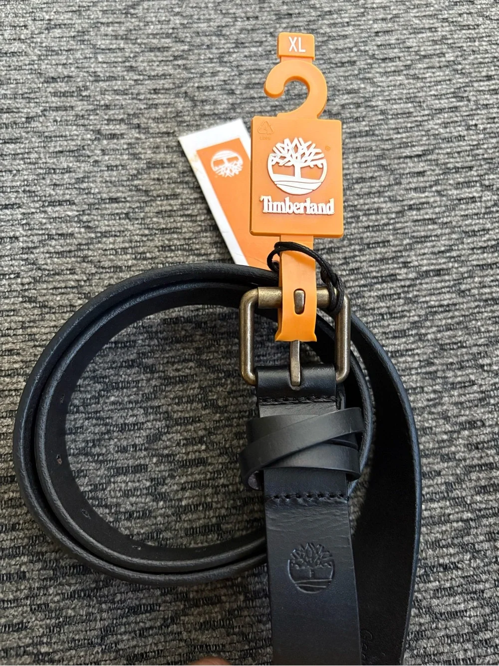 NWT Timberland Womens Black Leather Belt B85009/08 Size XL